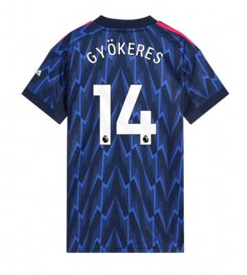 Arsenal Viktor Gyokeres #14 Udebanetrøje Dame 2025-26 Kortærmet